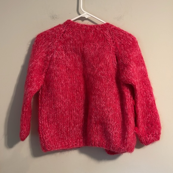 Adorable pink hand knit in Italy cardigan sweater - Picture 4 of 9